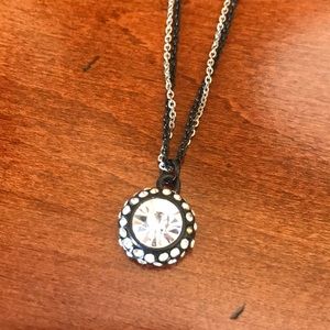 White House | Black Market black & silver necklace